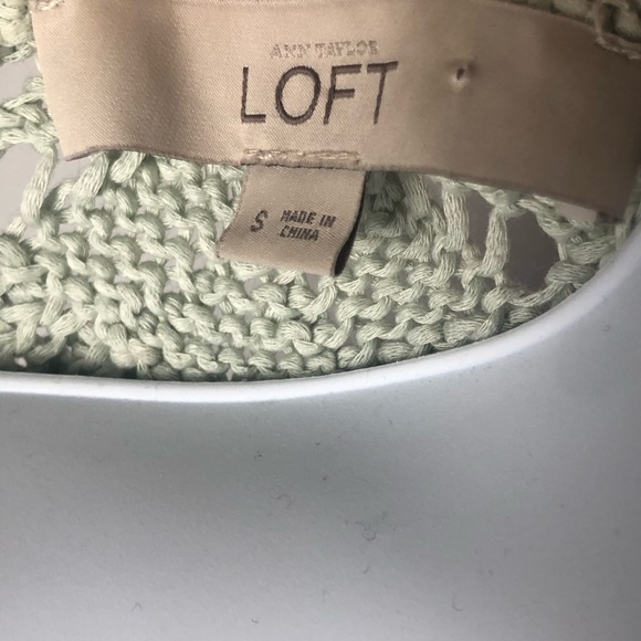 Loft Knit Sweater, Seafoam Green, Size Small - Picture 4 of 4